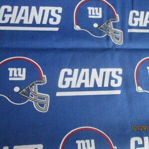 LICENSED NFL NEW YORK GIANTS HELMET LOGO/1 YD./NEW